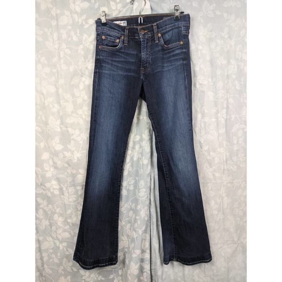 Red Engine Vintage Original Denim Mid Rise Flare Jeans Size 27 - Picture 1 of 7